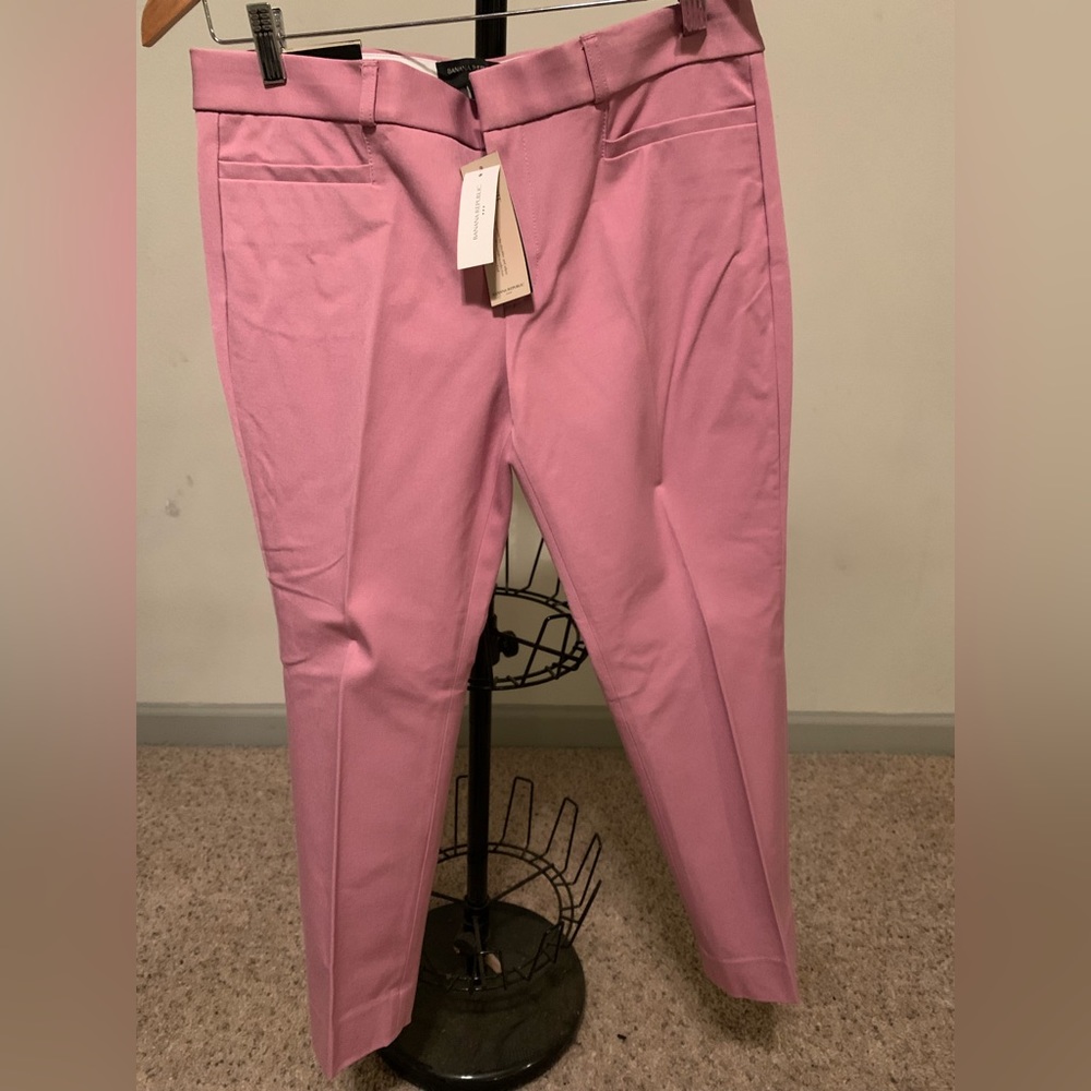 Orange/Pink Banana Republic Sloan Dress Pant. Size 10P(Petite)